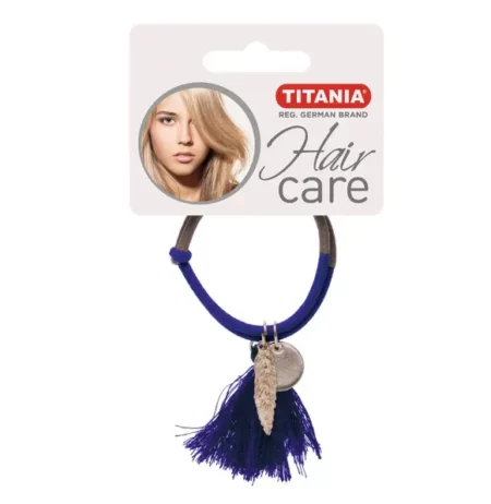 TITANIA ELASTIQUE 5CM MARRON BLEU 8172