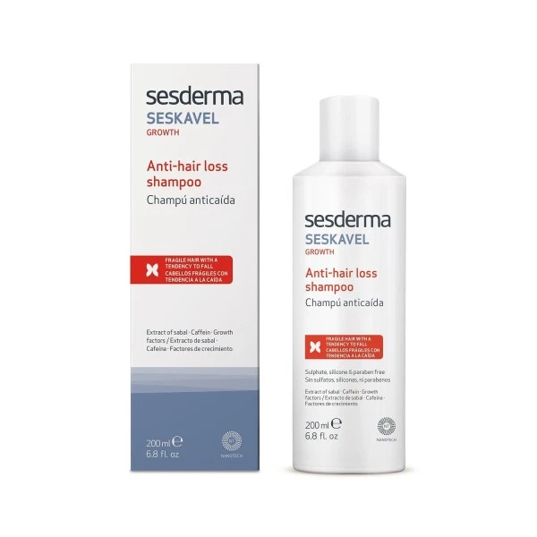 SESDERMA SESKAVEL SHAMP ANTI-CHUTE 200ML – Image 3