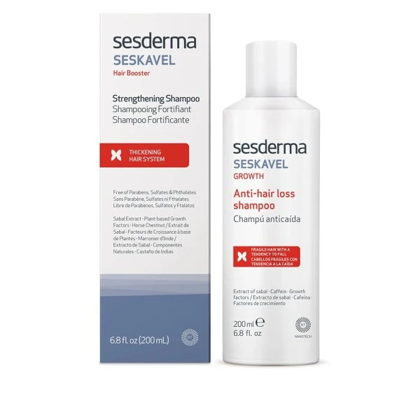 SESDERMA SESKAVEL SHAMP ANTI-CHUTE 200ML – Image 2