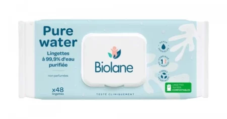 BIOLANE LINGETTES PURE WATER B/48