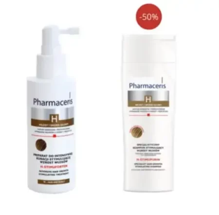 PHARMACERIS COFFRET H-STIMUPRIN SHAMP ANTI CHUTE 250ML+STIMUFORTEN 125ML-50%