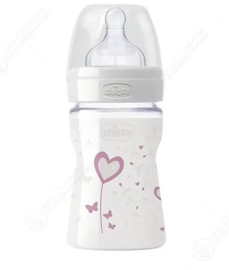CHICCO BIB EN VERRE 150ML GIRL