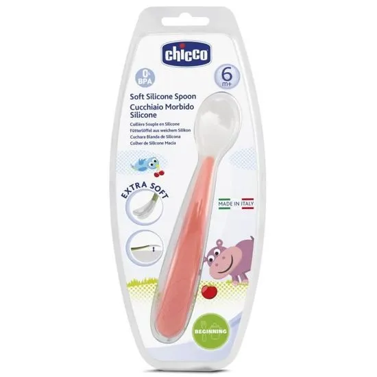 CHICCO CUILLERE SILICONE 6M+ GIRL 61846 – Image 3