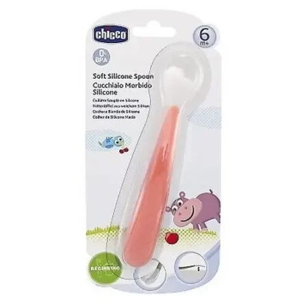 CHICCO CUILLERE SILICONE 6M+ GIRL 61846