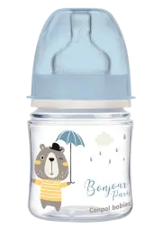 CANPOL BIB ANTI COLIQ PP LARGE BONJOUR PARIS BLEU 35/231 120ML – Image 4