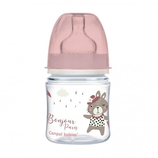 CANPOL BIB ANTI COLIQ PP LARGE BONJOUR PARIS ROSE 35/231 120ML