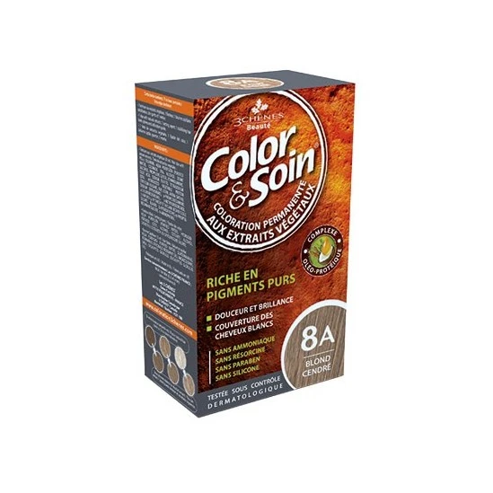 3CHENES COLOR SOIN BLOND CENDRE 8A – Image 5