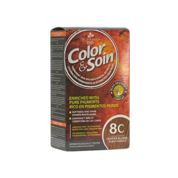 3CHENES COLOR SOIN BLOND CUIVRE 8C – Image 4