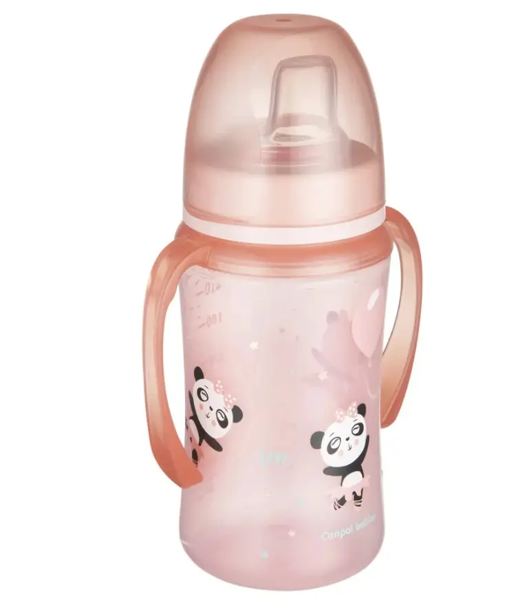 CANPOL TASSE ANTIDEVERSEMENT 6M+ 240ML ROSE 35/208