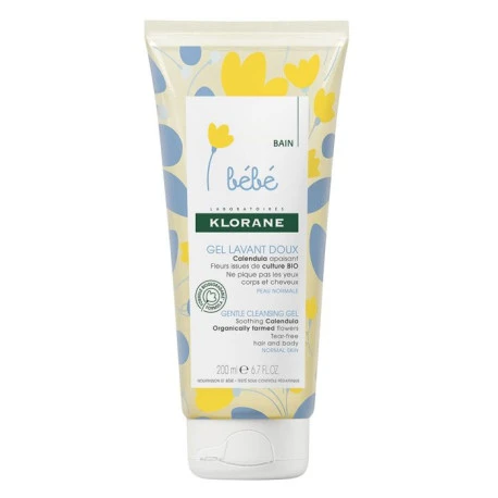 KLORANE BEBE GEL LAVANT CHX/CORPS 200ML – Image 2
