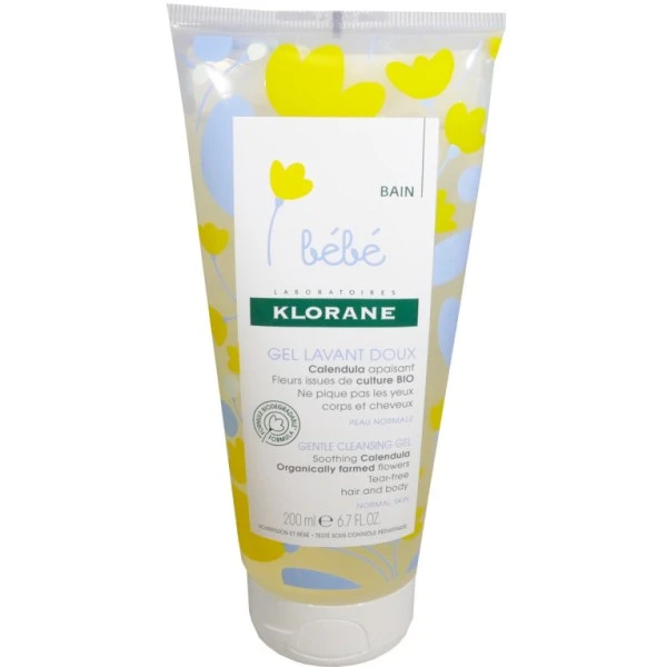 KLORANE BEBE GEL LAVANT CHX/CORPS 200ML – Image 4
