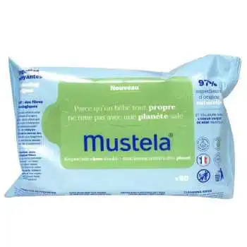MUSTELA LINGETTES NETTOYANTES B/60