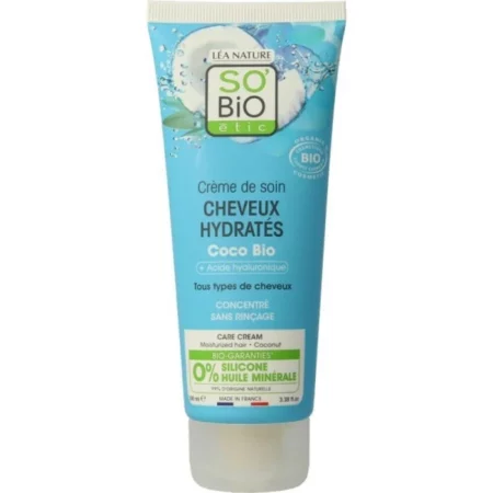 SOBIO CR SOIN JOUR CHX HYDRATES COCO BIO 100ML