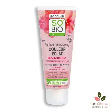 SOBIO AP SHAMP COULEUR ECLAT HIBISCUS BIO 200ML