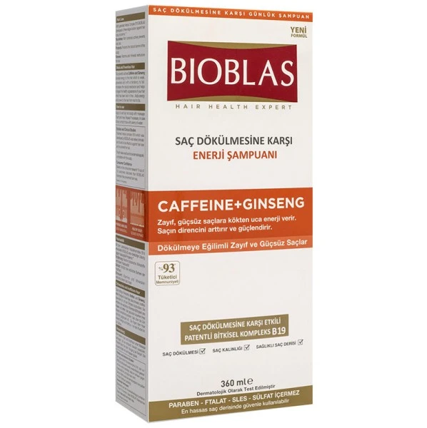 BIOBLAS SHAMP CAFFEINE GINSENG 360ML – Image 4