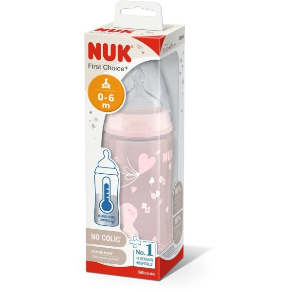 NUK BIB FIRST CHOICE R/B ROSE 300ML 41797 – Image 2