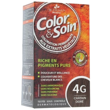 3CHENES COLOR SOIN CHATAIN DORE 4G