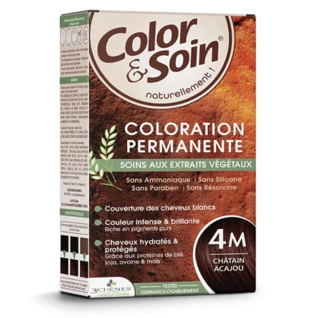 3CHENES COLOR SOIN CHATAIN ACAJOU 4M