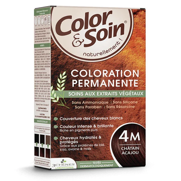 3CHENES COLOR SOIN CHATAIN ACAJOU 4M