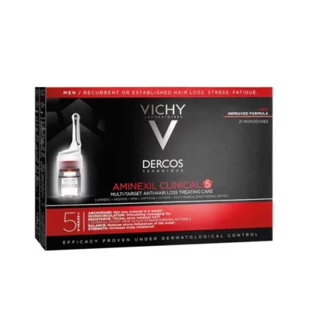 VICHY DERCOS AMINEXIL AMPOULES HOMME 6ML*21 2748