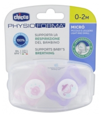 CHICCO MICRO SUCETTE ROSE 0-2M 28419