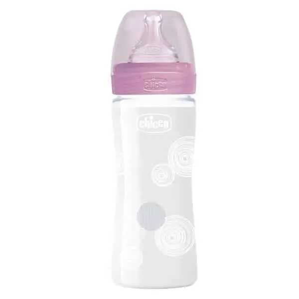 CHICCO BIB EN VERRE ROSE SLOW 240ML 9935 – Image 2