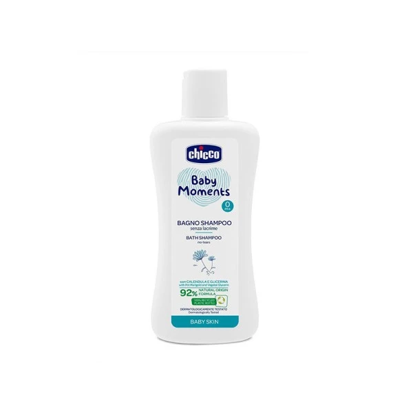 CHICCO BABY MOMENTS BAIN SHAMP 200ML 8418 – Image 2