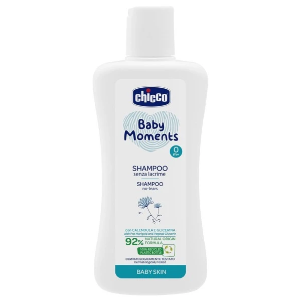 CHICCO BABY MOMENTS BAIN SHAMP 200ML 8418 – Image 4