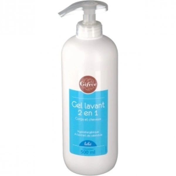 GIFRER GEL LAVANT CHX ET CORPS BEBE 500ML – Image 2