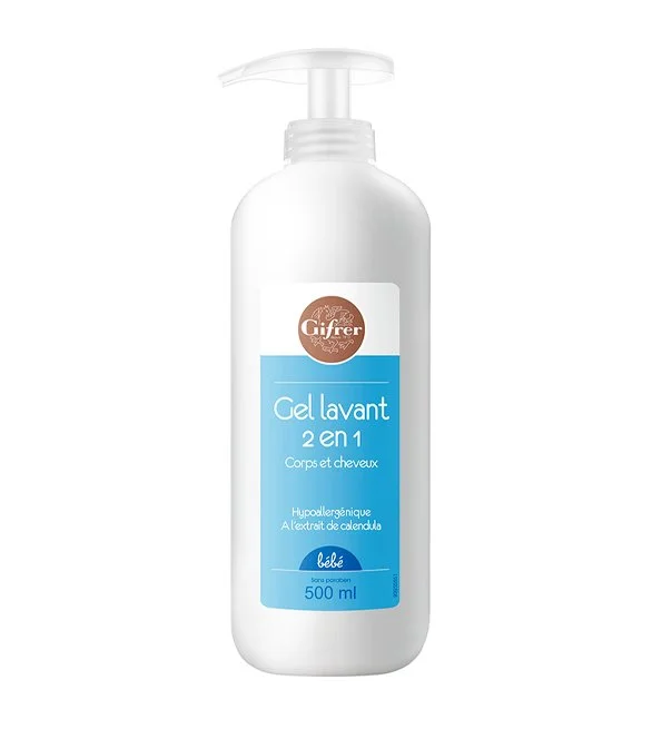 GIFRER GEL LAVANT CHX ET CORPS BEBE 500ML – Image 3