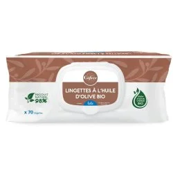 GIFRER LINGETTES BEBE A L'HUILE D'OLIVE B/70 – Image 4