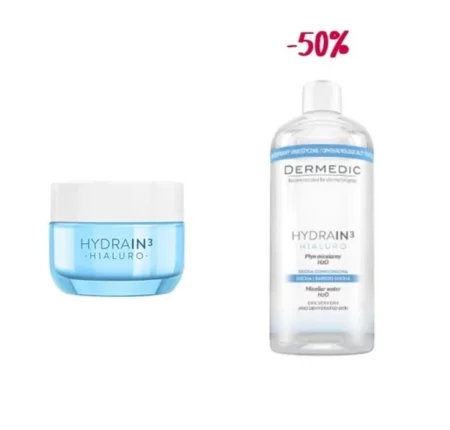 DERMEDIC COFFRET HYDRAIN 3 SERUM HYD+ EAU MICELLAIRE 500ML -50%