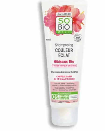 SOBIO SHAMP COULEUR ECLAT HIBISCUS BIO 250ML