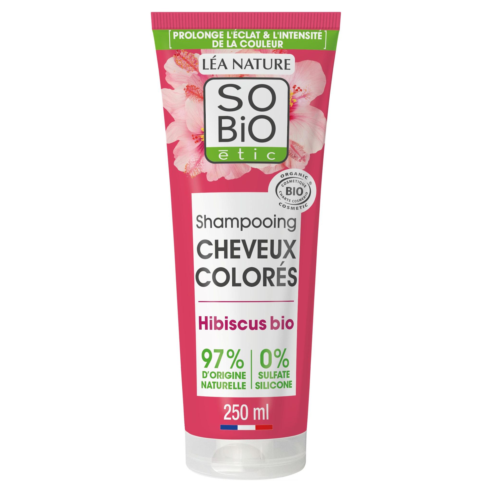 SOBIO SHAMP COULEUR ECLAT HIBISCUS BIO 250ML – Image 3