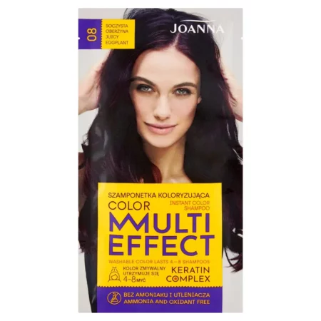 JOANNA MULTI EFFECT COLOR SHAMPOO 08 JUICY EGGPLANT 35G