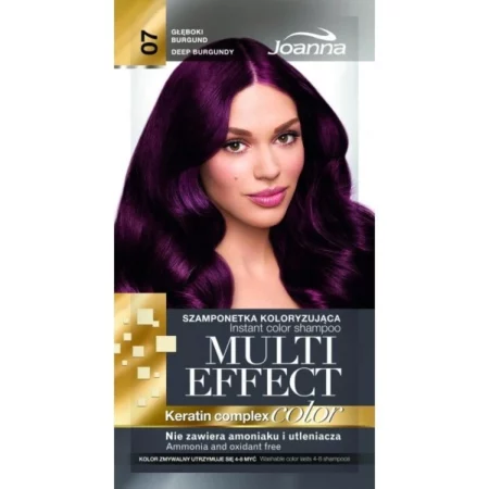 JOANNA MULTI EFFECT COLOR SHAMPOO 07 DEEP BURGUNDY 35G