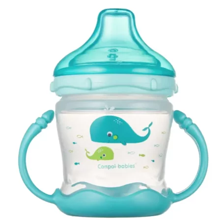 CANPOL TASSE ANTI DEVERSEMENT VERT 240ML 76/001