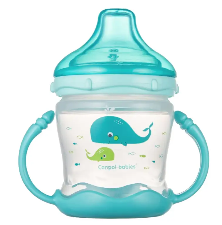 CANPOL TASSE ANTI DEVERSEMENT VERT 240ML 76/001