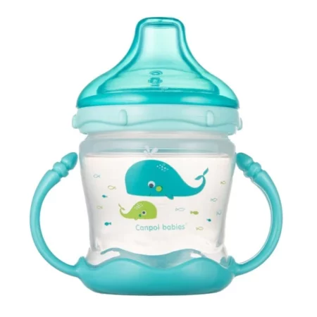 CANPOL TASSE ANTI DEVERSEMENT VERT 6M+ 240ML 35/208