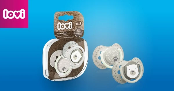 CANPOL 2 SUCETTES DYNAMIQUES SILICONE LOVI 0-3M+ BOY 22/855 – Image 3