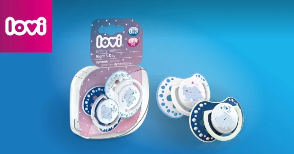 CANPOL 2 SUCETTES DYNAMIQUES SILICONE LOVI 0-3M+ BOY 22/855 – Image 2