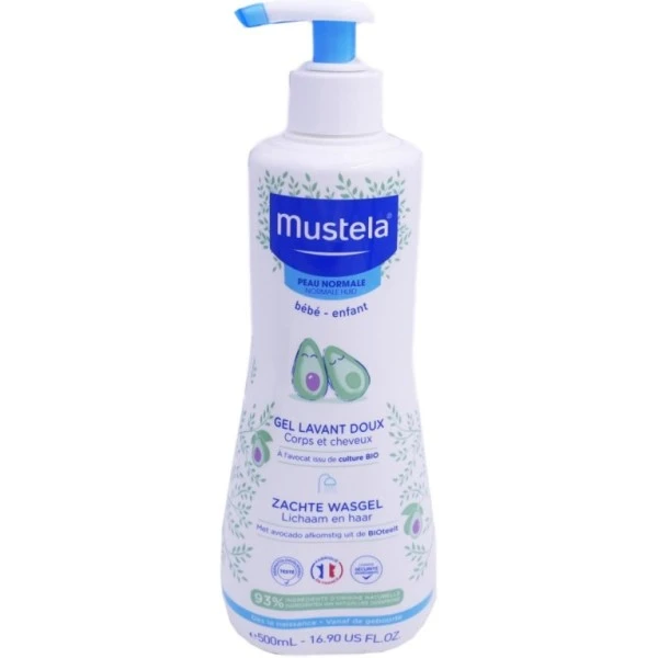MUSTELA GEL LAVANT DOUX CHX ET CORPS 500ML – Image 2