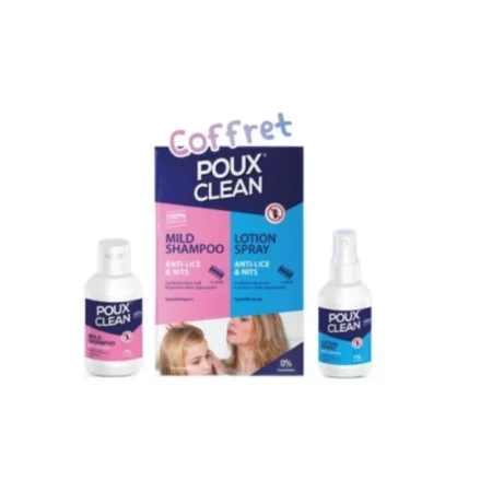 POLYPHARMA POUX CLEAN COFFRET SHAMP +LOTION 2X50ML