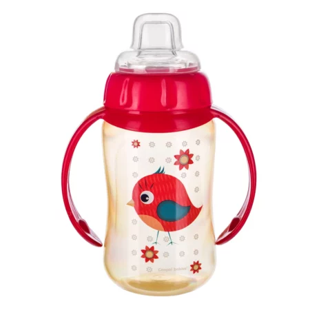CANPOL TASSE HAPPY ANIMALS ANSES BLEU BEC SILICONE 320ML 56/512