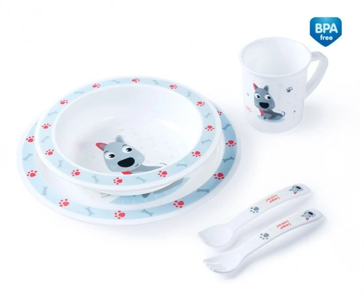 CANPOL SET 5 PCS HAPPY ANIMALS CHIEN BLEU 4/401 – Image 5
