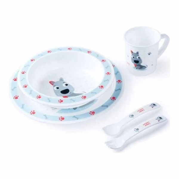 CANPOL SET 5 PCS HAPPY ANIMALS CHIEN BLEU 4/401 – Image 2