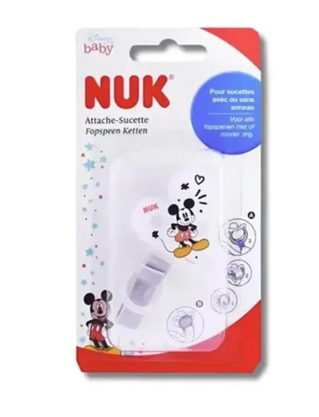 NUK ATTACHE SUCETTE MICKEY DUO RUB 51507