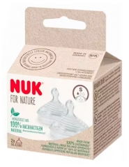 NUK 2 TETINES NATURE SENSE S 0-6 24018