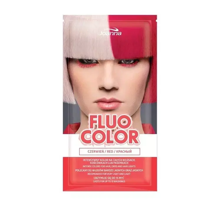 JOANNA COLORING SHAMP FLUO COLOR RED 35G – Image 2