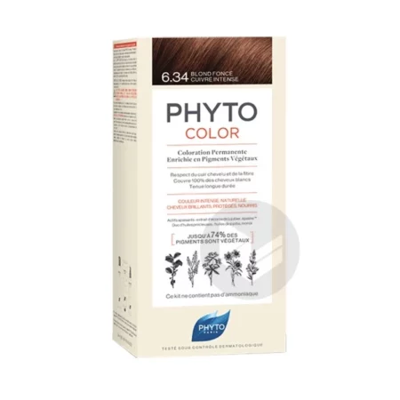 PHYTOCOLOR 6.34 BLOND FONCE CUIVRE INTENSE